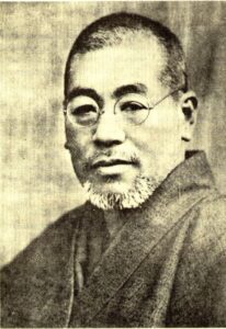 This image contains a photo of Mikao Usui. The 1st Grand Master who discovered Reiki