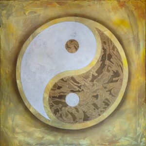 Image of a Yin and Yang symbol where Yin and Yang are separated by Wu Chi.