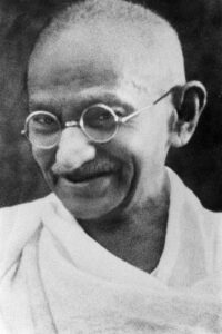 A photo of Mahatma Gandhi