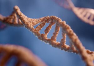 Image of a real close up of physical DNA