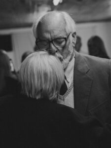 Photo of an Elder couple dancing a slow dance